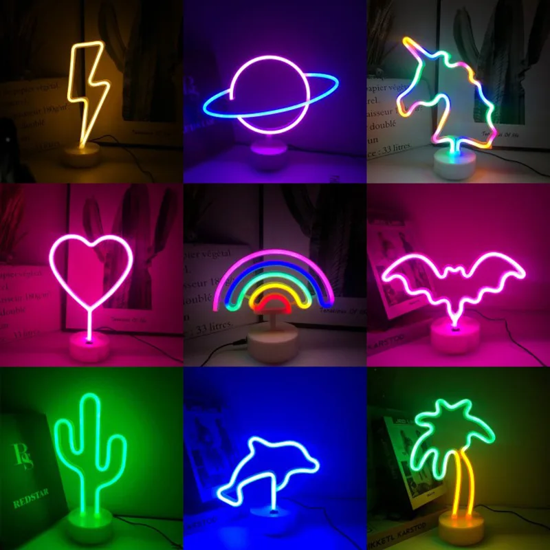 LED Neon Sign USB Powered Or Battery Party Wall Hanging Light Good Vibes Led Neon Lights for Game Room Bedroom Wall Decoration