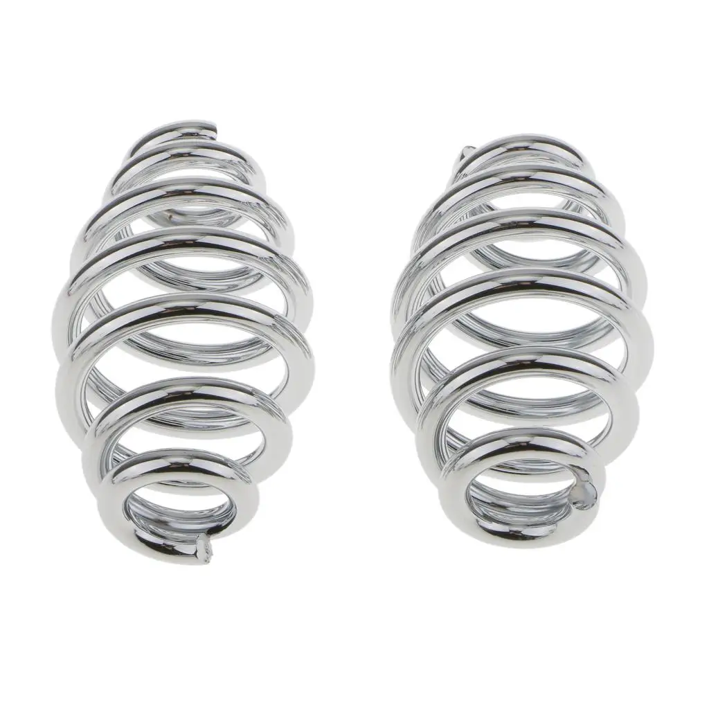 

1 Set 3" Chrome Solo Seat Springs FOR Chopper Bobber Honda