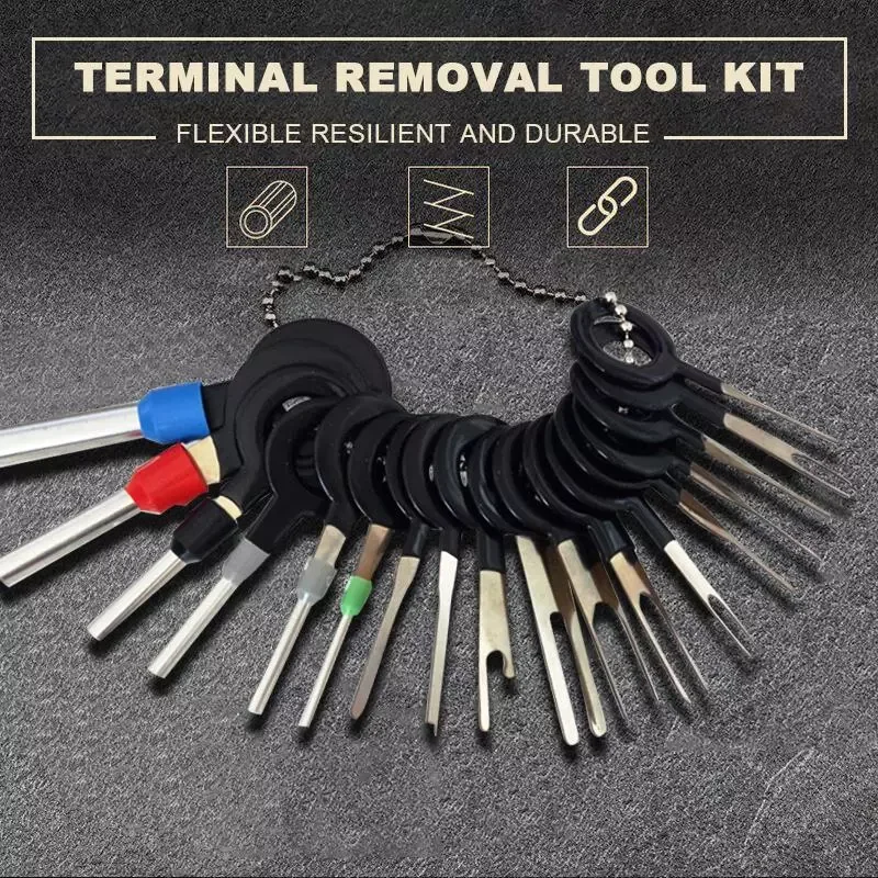 

11/18/21/26pcs Wiring Crimp Connector Pin Extractor Puller Car Terminal Removal Kit Terminal Repair Professional Tools