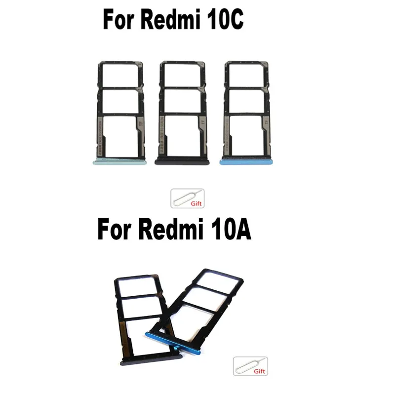

Оригинальный новый держатель слота для SIM-карты для Xiaomi Redmi 10A 10C запасные части для гнезда адаптера