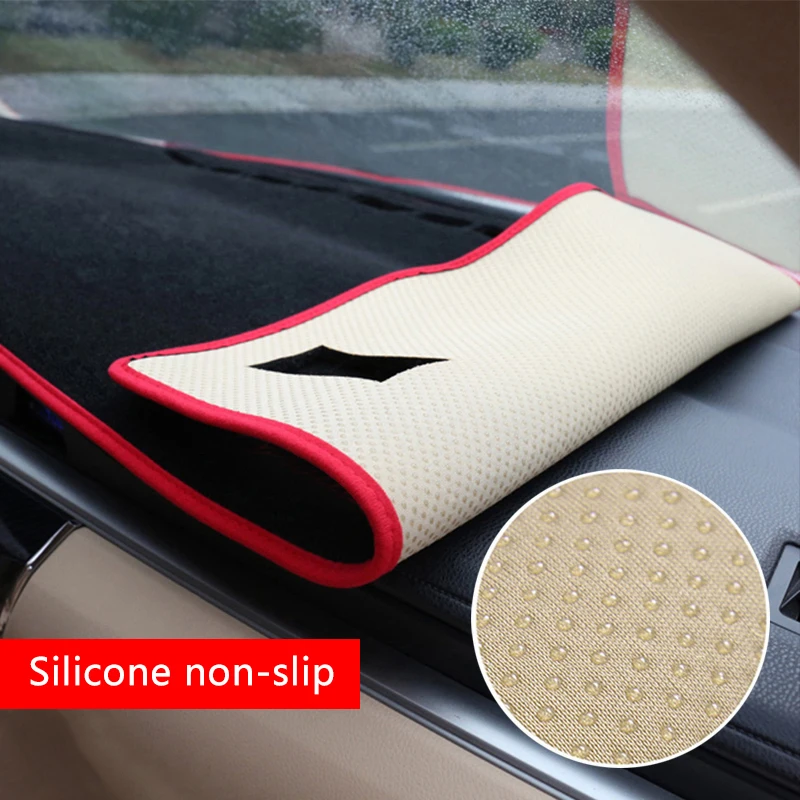 For MG 6 MG6 2010 2011 2012 2013 2014 2015 2016 Car Dashboard Avoid Light Pad Instrument Platform Desk Cover Mat Non-Slip Carpet images - 6