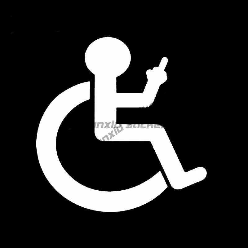 

Инвалидная коляска для инвалидов, круглые светоотражающие наклейки на окно автомобиля, украшения, ПВХ, модная виниловая самоклеящаяся наклейка на автомобиль