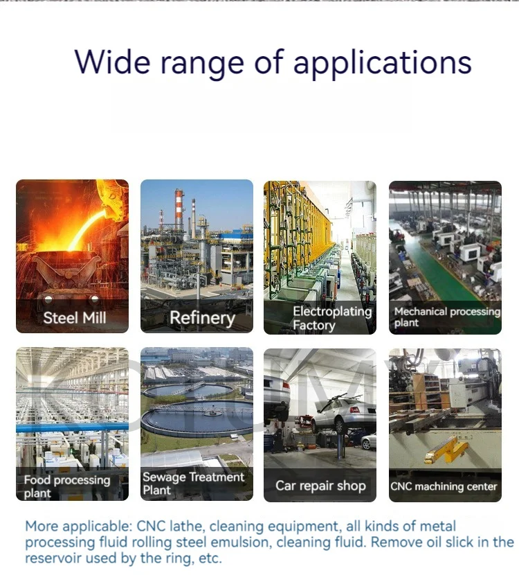 Промышленный сепаратор масла и воды стальной ремень скиммер для скребок машина