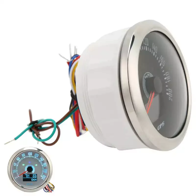 GPS Speedometer 9-32V DC Speed Gauge 85mm for Car RV Marine Boat Ship