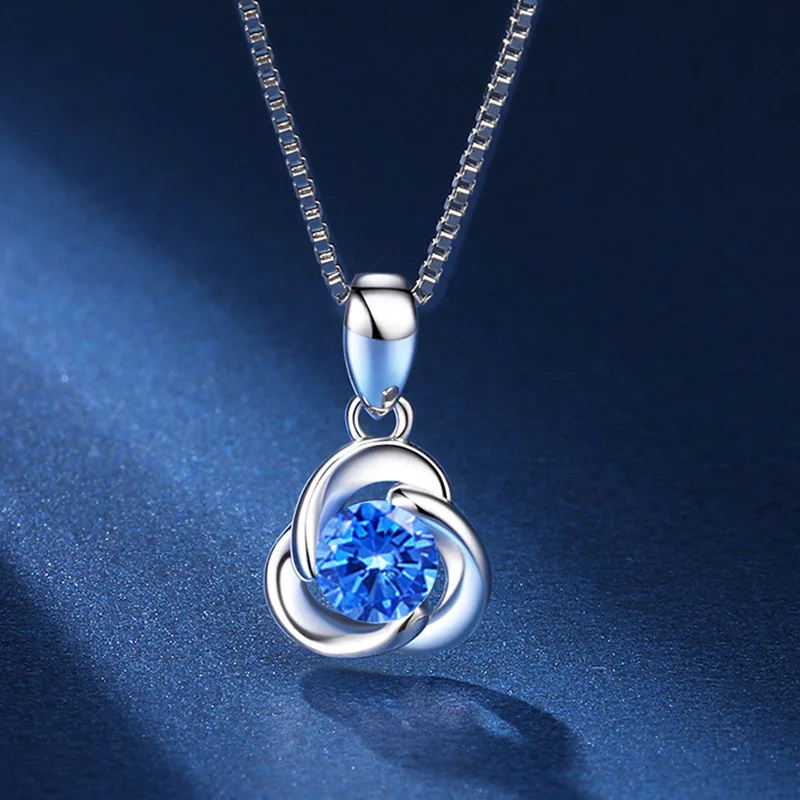 

S925 Sterling Silver Necklace, Minority Design, High-grade Clover Pendant, Collarbone, Versatile Women's Set Chain