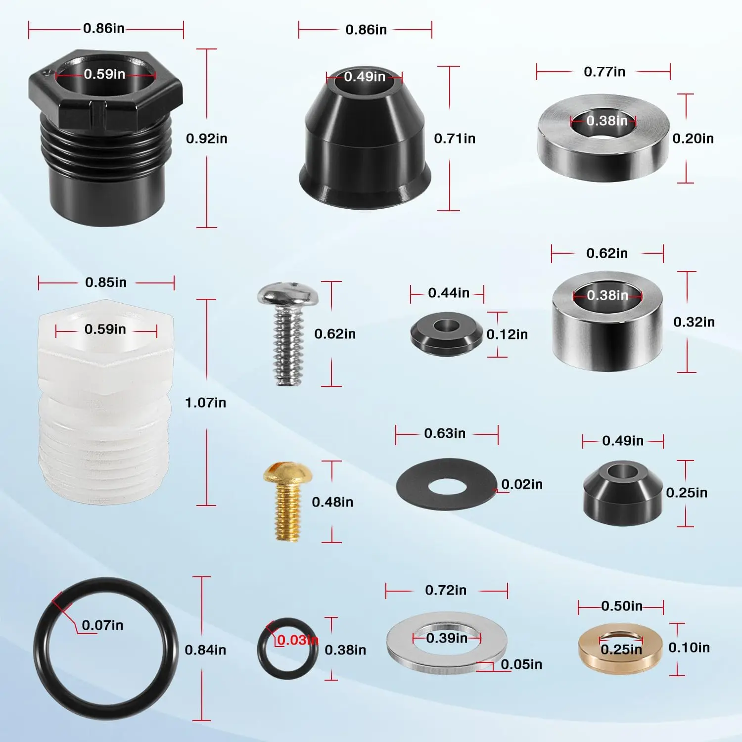 Настенный гидрант MX 630-8500 полный сервис для мастера уличный Набор ремонта