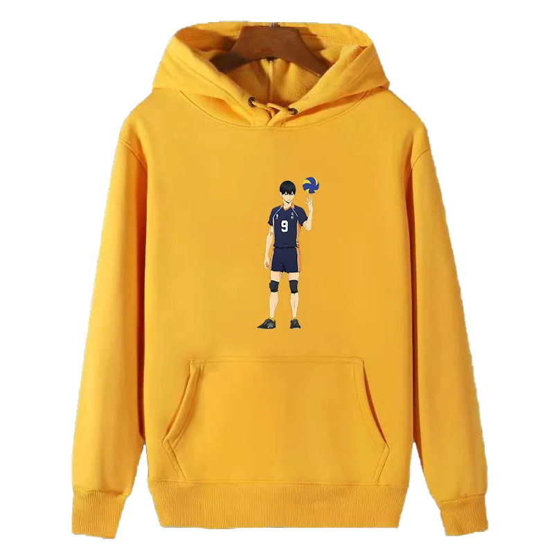 Tobio Kageyama graphic Hooded sweatshirts fleece hoodie winter thick sweater hoodie cotton Hooded Shirt Men's sportswear