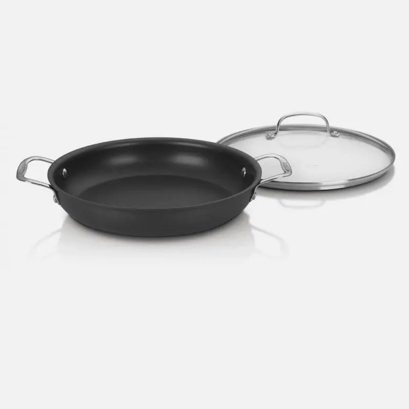 

Classic Non-Stick Hard Anodized 12" Pan with Medium Dome Cover