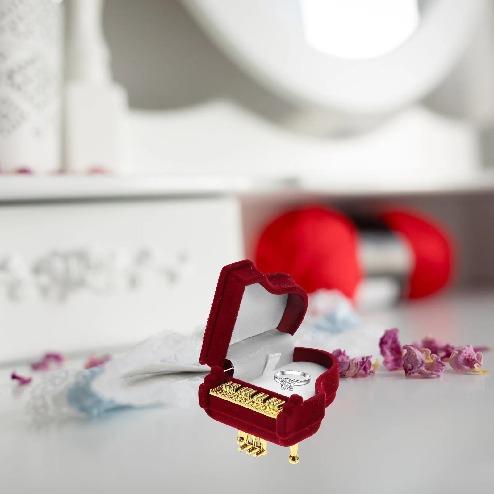 

Jewelry Packing Box Novel Shape Ring Box Necklace Earrings Rings Display Holder