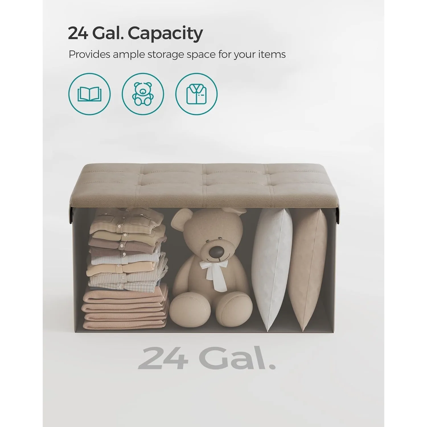 Складная подставка для хранения 30 дюймов ног кофейный столик мягкое сиденье