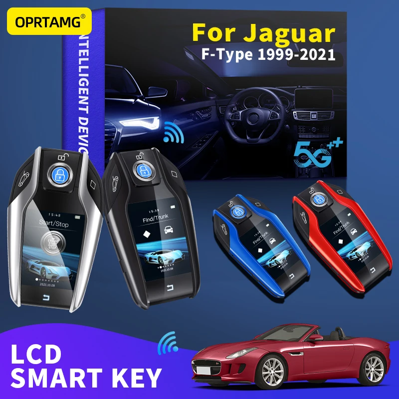 

OPRTAMG Car Smart Remote Control Key LCD Display for Keyless Smart Key For Jaguar F-Type 1999 2000 2001 2002 2003 2004 2005 2021