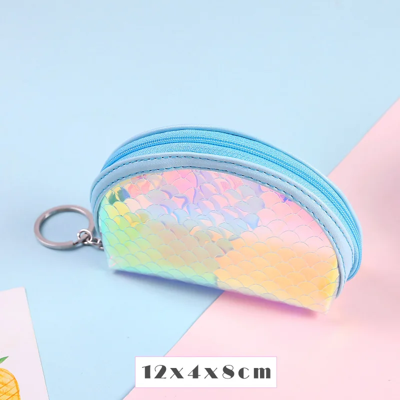 Summer New Brand Leather Coin Purses Small Fresh Casual Pu Coin Wallet Women Fashion Cute Colorful Key Card Money Zipper Bag
