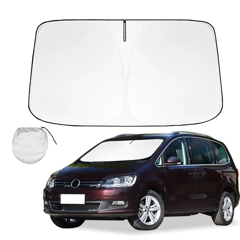 

Солнцезащитный козырек на лобовое стекло для VW Volkswagen Sharan 7N, солнцезащитный козырек, защита от солнца, складные блоки, УФ-лучи, сохраняет автомобильный кулер