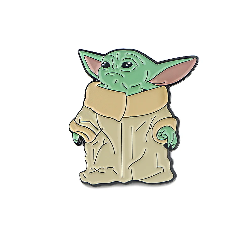 LT848 детские милые эмалированные булавки Звездные войны Yoda аксессуары для