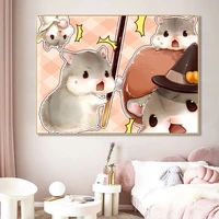suitable for living room and bedroom diamond paintings cute animal hamster stitch diy diamond painting new collection 2022 gift