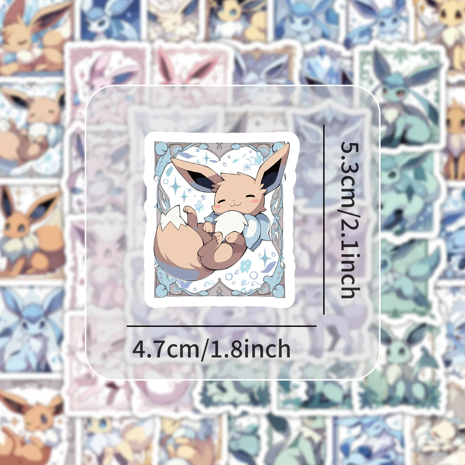 10/30/48 шт. милые карты Eevee аниме наклейки Покемон граффити ноутбук мотоцикл
