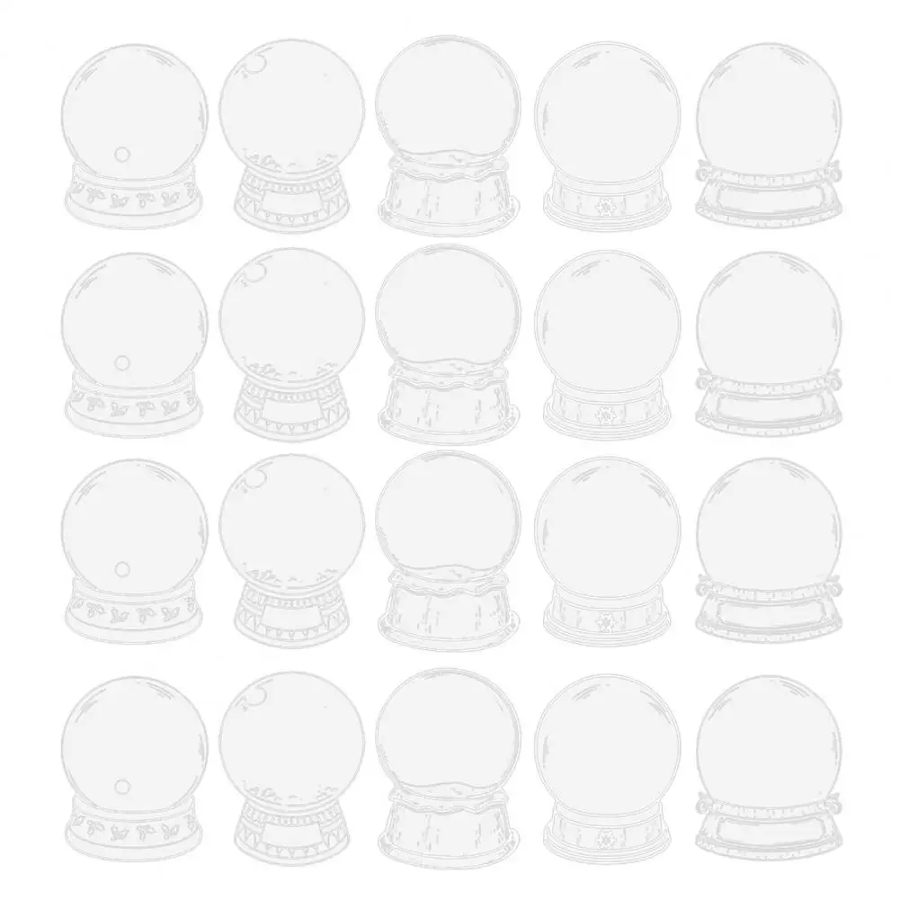 

Прозрачные закладки для книг с сушеными цветами BLUELANS