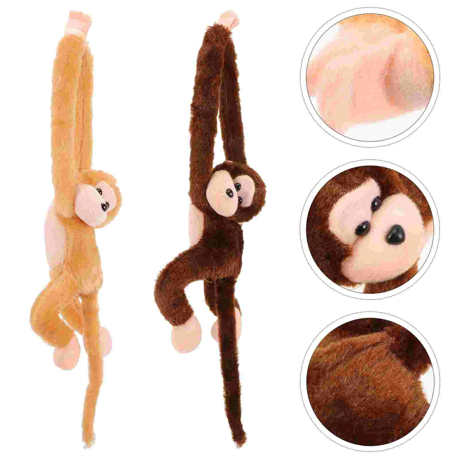 

2Pcs Hanging Monkey Toy Hanging Plush Monkey Decor Hanging Stuffed Monkey Decor