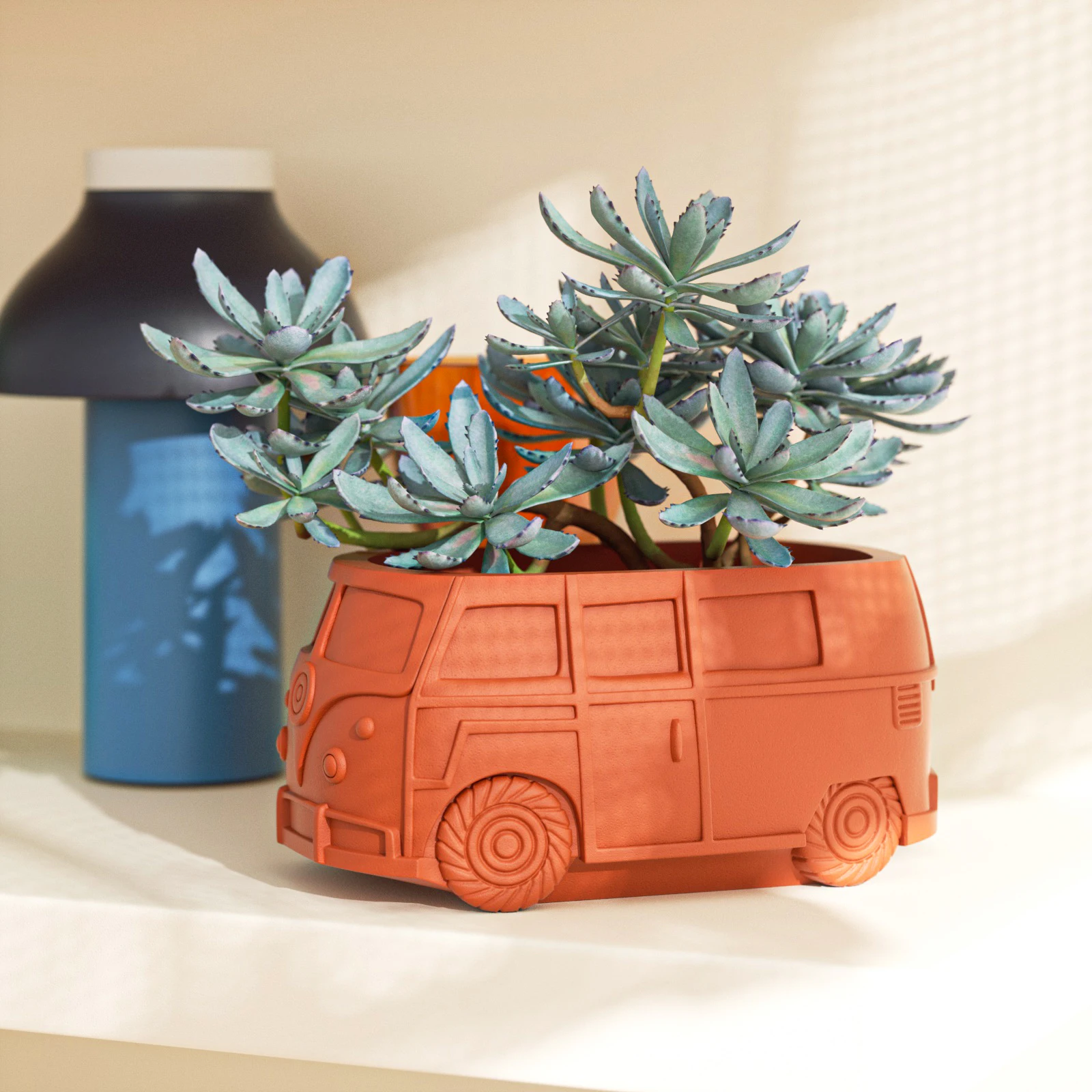 Kombi Кампер фургон Бетон цемент цветок горшок силиконовая форма суккулент