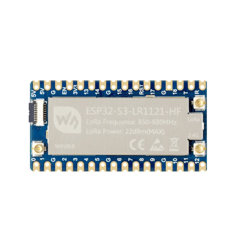 Фото Плата разработки Waveshare ESP32-S3 LoRa LR1121 с RF-чипом третьего поколения, поддержка Sub-GHz/2.4GHz LoRa ESP32-S3-LR1121-HF №5
