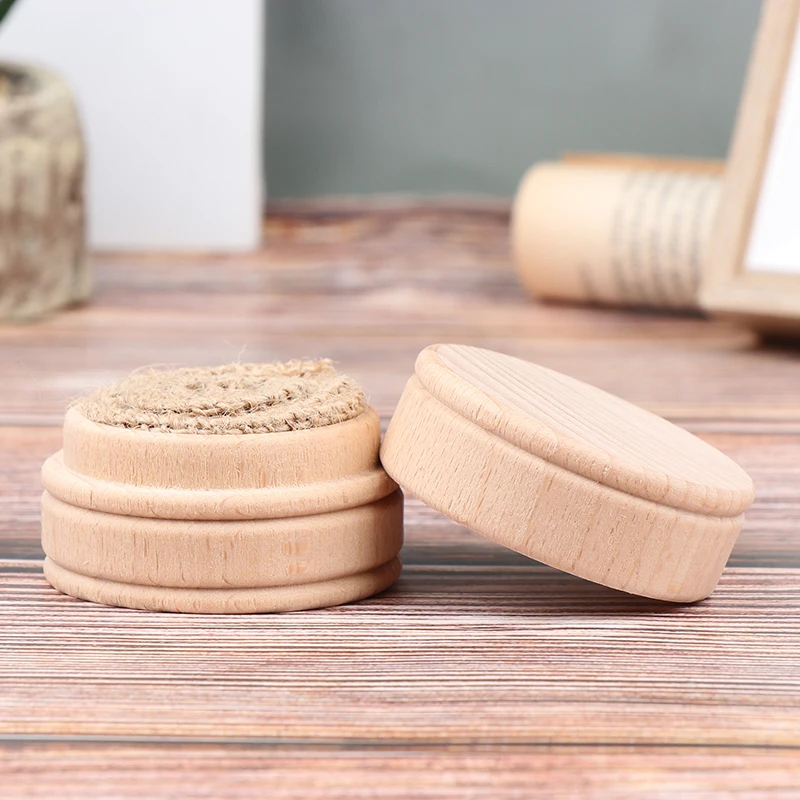 

1Pc Round Wooden Storage Box Handmade Jewelry Organizer Crafts Case Vintage Decorative Natural Craft Jewelry Box