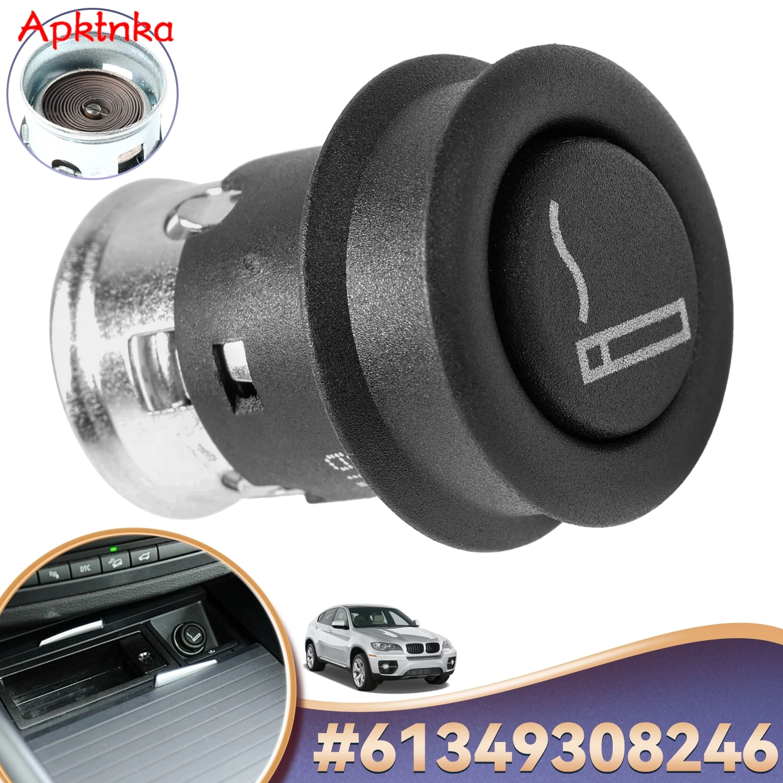 

Автомобильный универсальный разъем прикуривателя для BMW всех серий 1, 2, 3, 4, 5, 6 7 X1 X2 X3 X5 X6 Z3 61349308246 Ф10 Ф11 Е90 Е61