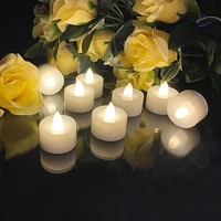 24pcs flicker led candle with battery wedding birthday decoration flameless fake candle lamp tealight lot of confession bulb set