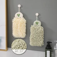 chenille soft hand towels home super absorbent eco friendly wipe cloth with hanging loops kitchen bathroom accessories