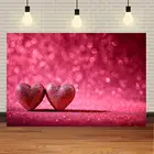 NeoBack День Святого Валентина 14 февраля Красная любовь розовое сияющее сердце свадебная фотография фон