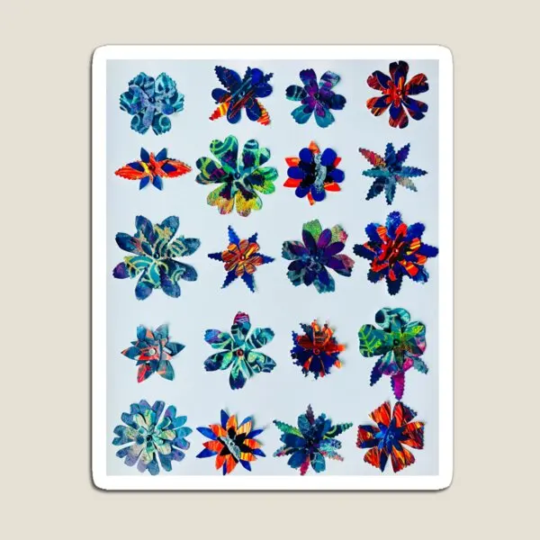 

Картина цветы 2 магнитный держатель Декор Милый Забавный холодильник для фотографий красочные наклейки для дома Магнитные Детские