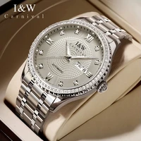 2022 iw brand fashion business watch men luxury waterproof sapphire calendar automatic mechanical wristwatch relogio masculino
