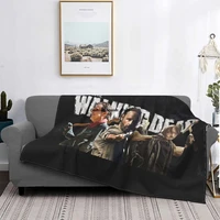 the walking dead jeffrey dean rick grimes daryl dixon knitted blankets horror movie flannel throw blankets home couch bedspread