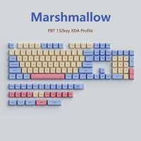 mechanical keyboard marshmallow keycaps gaming gamer 132keys pbt xda profile keycaps gmk clone cherry mx switch dye sub gmmk