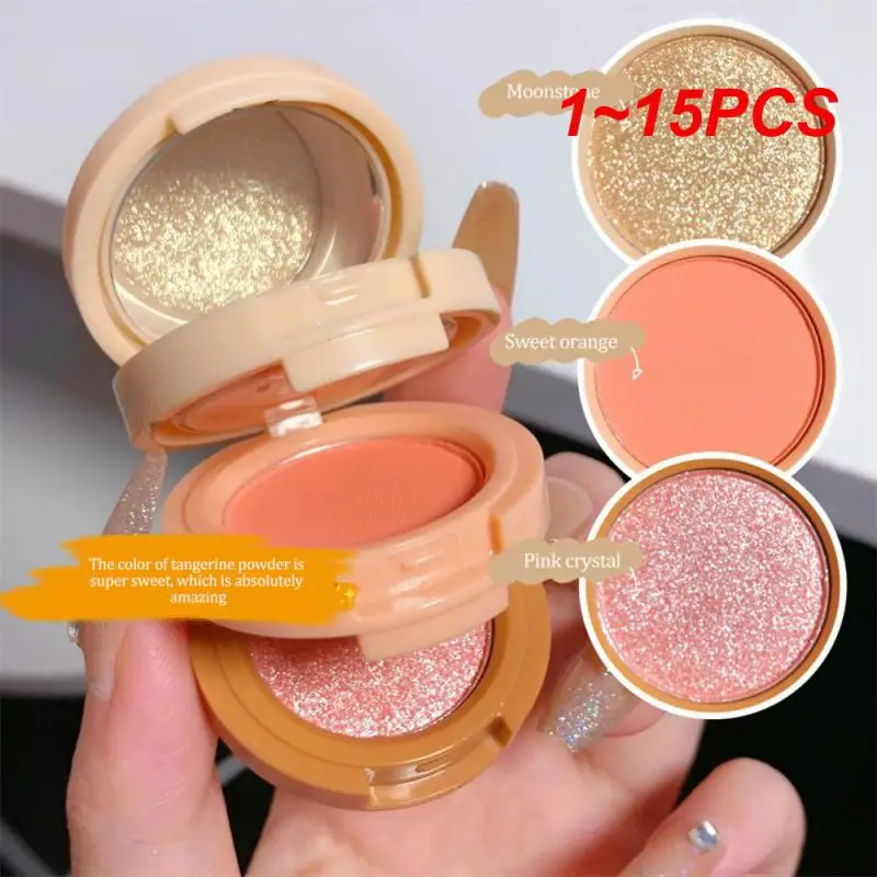 

1~15PCS In 1 Blush Palette Three-layer Blusher Highlighter Contouring Peach Red Rouge Long Lasting Natural Repair Cosmetic