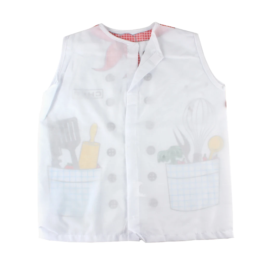 

Chef Role Play Costume Kids Baking Set Washable with Apron and Chef Hat Cooking Utensils Kitchen Accessories Cosplay Clothes