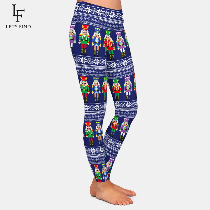 LETSFIND New Arrival 3D Christmas Jumper or Sweater Print Warm Leggings High Waist Slim Women Casual Leggings