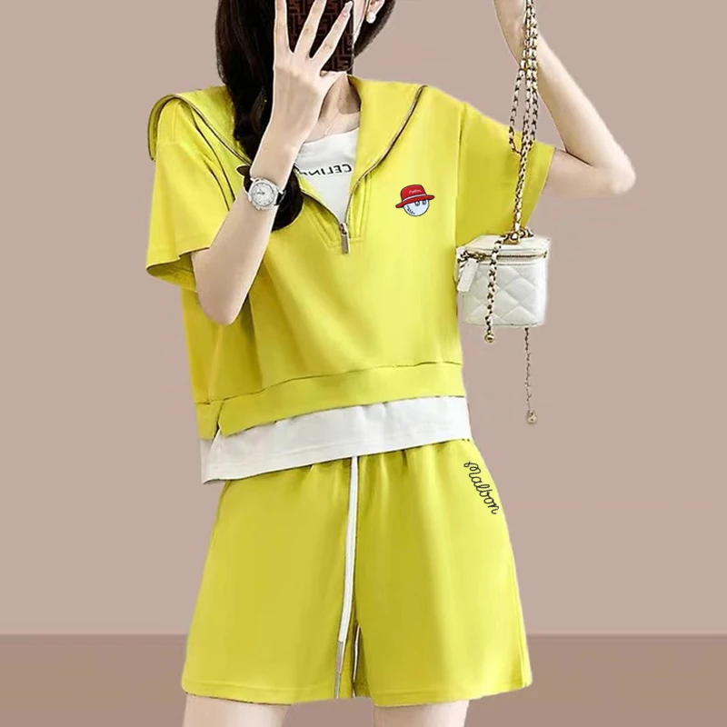 

2022 Летняя женская одежда для гольфа, Высококачественная Женская толстовка для гольфа, футболка, спортивный костюм, шорты, одежда для гольфа ...