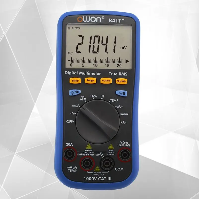 Digital Multimeter B35+ Bluetooth High-precision Data Recording Electrician Digital Display Universal Meter Anti-burning