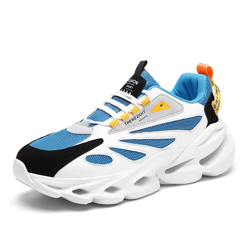 Voinsoon Breathable Mesh Men's Running Shoes Anti-odor Sweat-absorbing Lined Sneakers Anti-slip Wear-resistant Men Sports Shoes