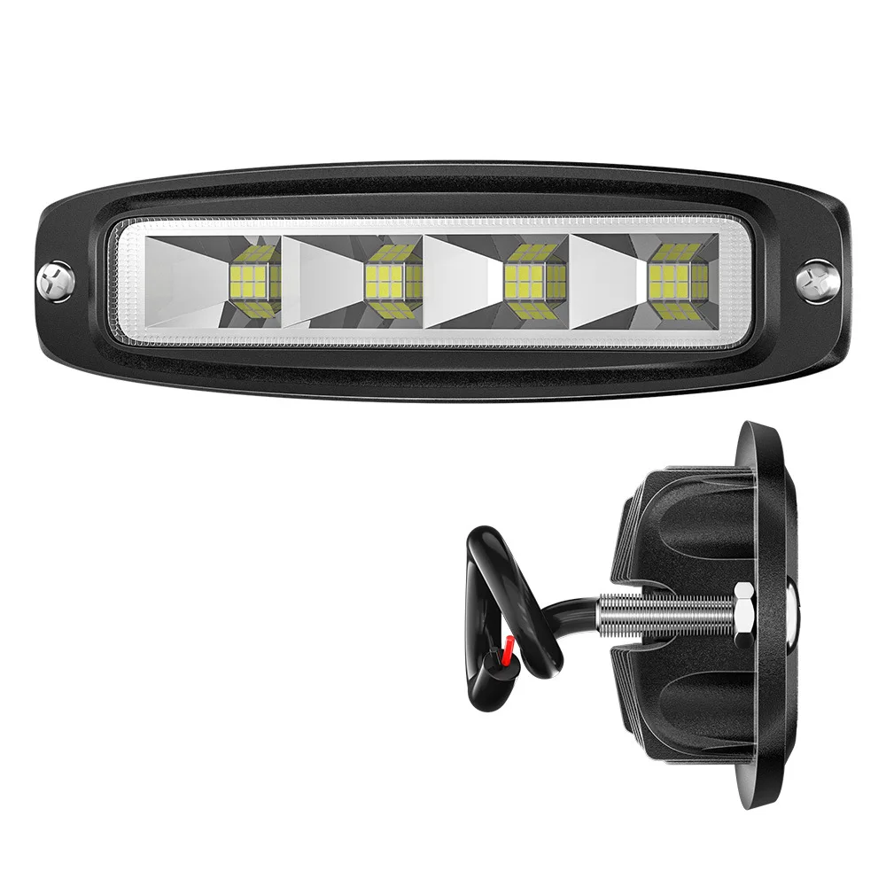 

Автомобильный Светодиодный Рабочий Фонарь, Встроенный Однорядный Для Внедорожников С 4 Отверстиями, Дополнительное Освещение