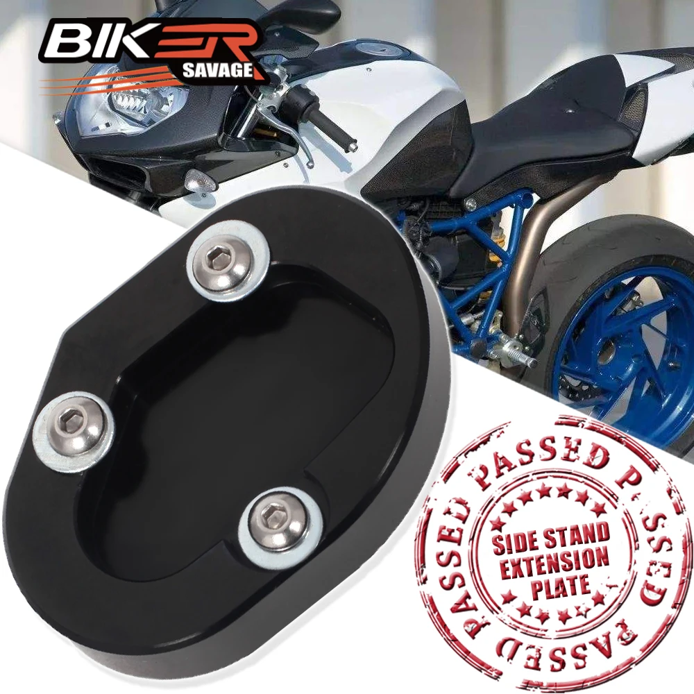 

Motorcycle Stand Extension Plate For BMW HP2 Sport 2008-2011 Sport Moto Parts Side Easel Kickstand Protector Support Accessories