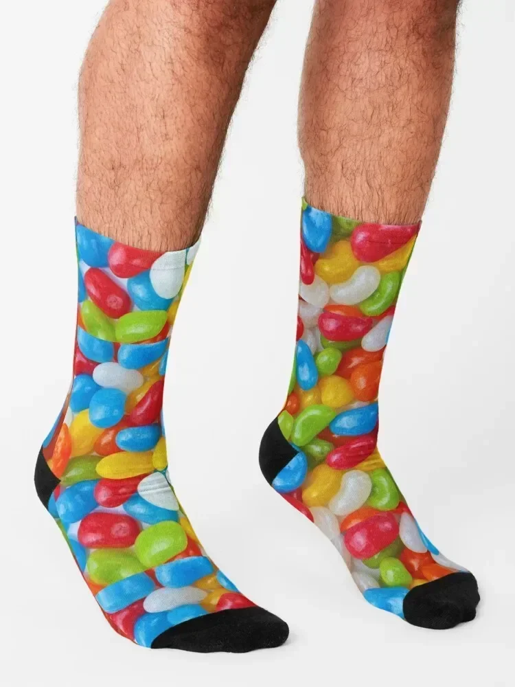 Носки с желейными бобами хлопковые мужские носки цветочным принтом женские