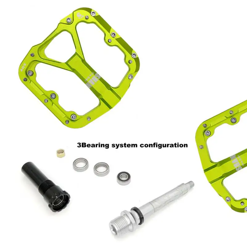 

Велосипедная педаль с 3 подшипниками, высококачественный ультралегкий прочный цельный молдинг для горных велосипедов, шоссейных велосипедов, велосипеды с отверстием 1,4 см