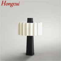 hongcui contemporary table lamp led nordic design fashion desk light for home living room bedroom decor free shipping