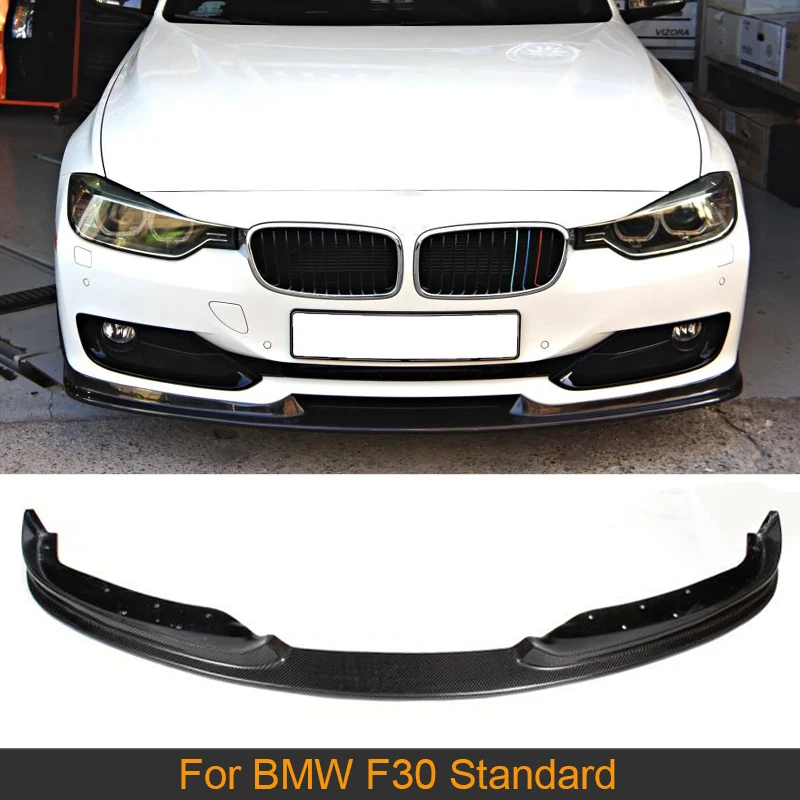 

Car Front Bumper Lip Spoiler For BMW 3 Series F30 Standard 2012-2015 316i 320i 328i 335i 318d Front Bumper Lip Chin Carbon Fiber