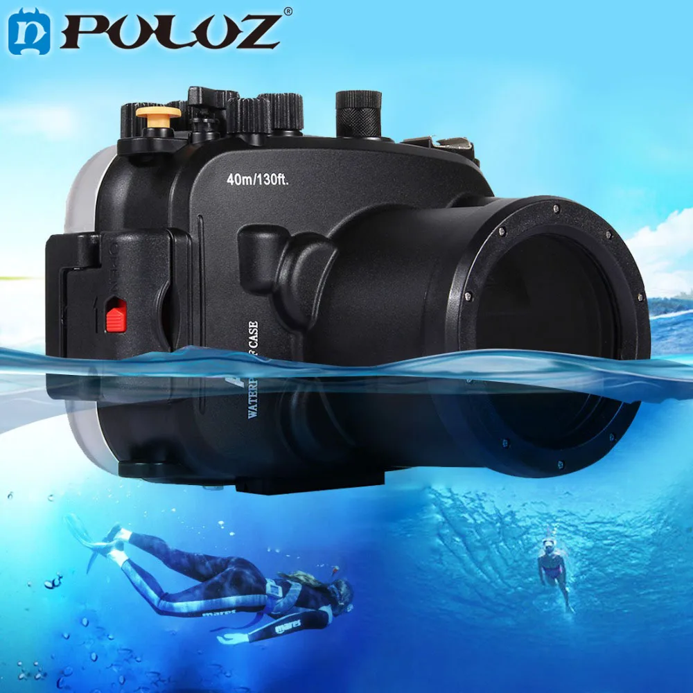 

PULUZ 40m 1560inch 130ft Depth Underwater Swimming Diving Case Waterproof Camera bag Housing case for A7 A7S A7R