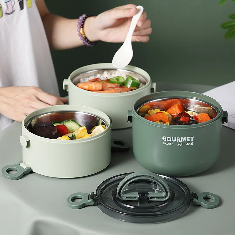 

Japanese Thermal Lunch Box for School Office Microwavable Lunch Bento Box Leakproof Thermos Food Storage Container Lunchbox