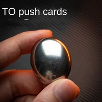 to push card rotating pop coin magic play fingertip gyro metal useful tool for pressure reduction rhythm toy edc