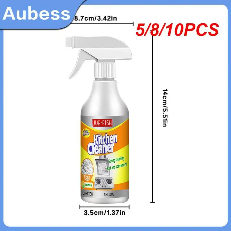 

5/8/10PCS Froth Abstergent Strong Cleaning Power Domestic Oil Stain Cleaner Be In Common Use Multipurpose Kitchen Supplies 60ml