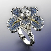 100 s925 sterling silver ring for women 2 carats diamond jewelry gemstone anillos de silver 925 jewelry wedding diamond rings